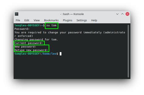 linux change password command one line