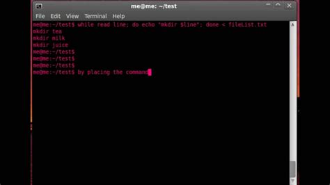 linux command line create folder