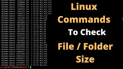 Linux Command To Check Folder Size In Mb