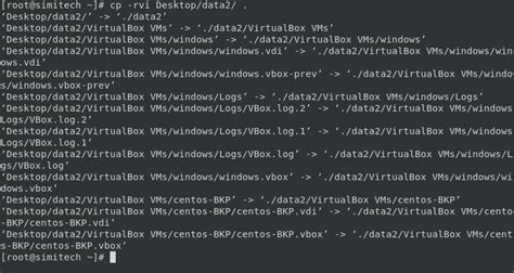 linux cp all files in directory to another directory