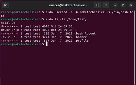 linux create directory with owner and group