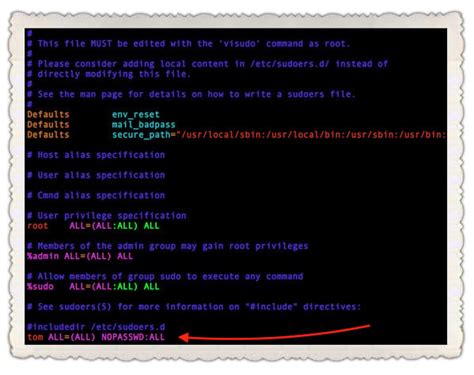 linux create sudo user without password