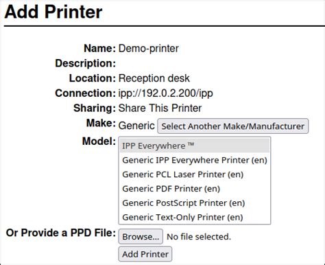 Linux Cups Virtual Printer