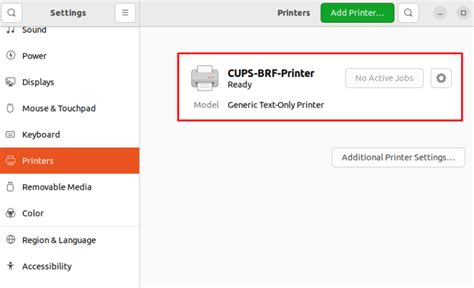 Linux Cups-Brf-Printer