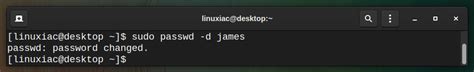 linux disable user password
