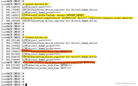 Linux Driver Probe Sequence