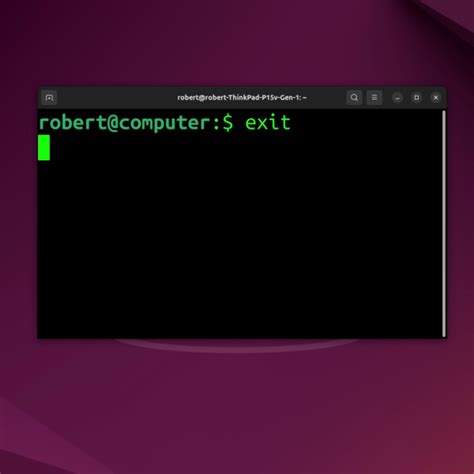 linux exit more command
