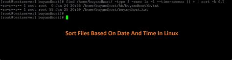 Linux Find Files And Sort By Date