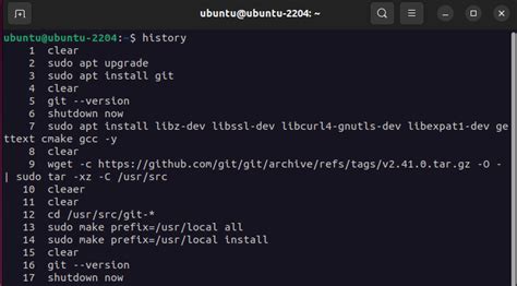 linux how to view command history for all users