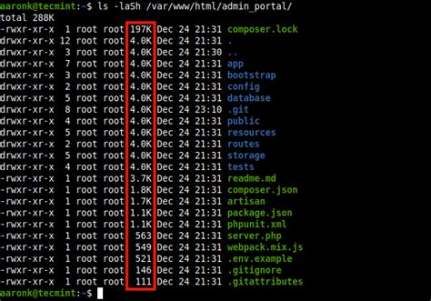 linux list file system size