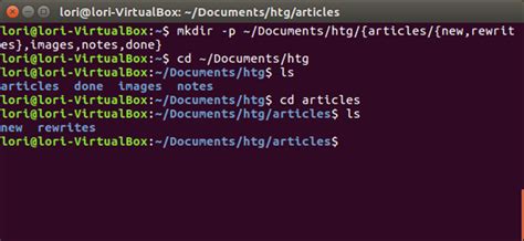 linux mkdir with subdirectories