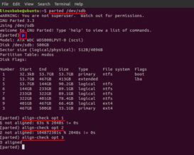 Linux Partition Alignment Check