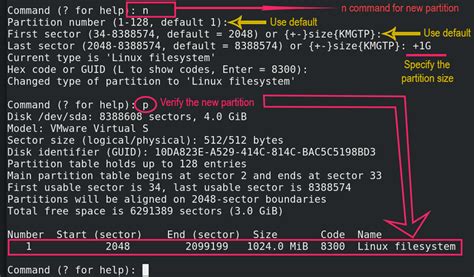 Linux Partition New Disk