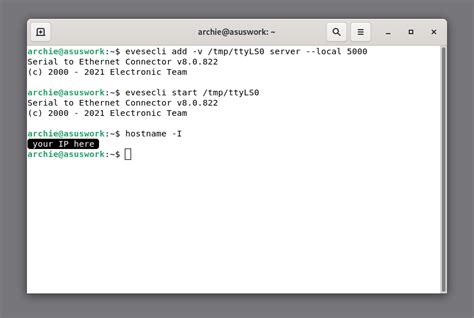 Linux Serial To Ethernet
