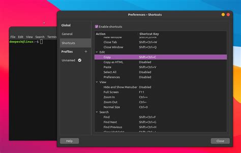 Linux Terminal Keyboard Shortcuts Copy Paste