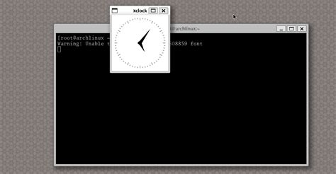 Linux Xclock Path