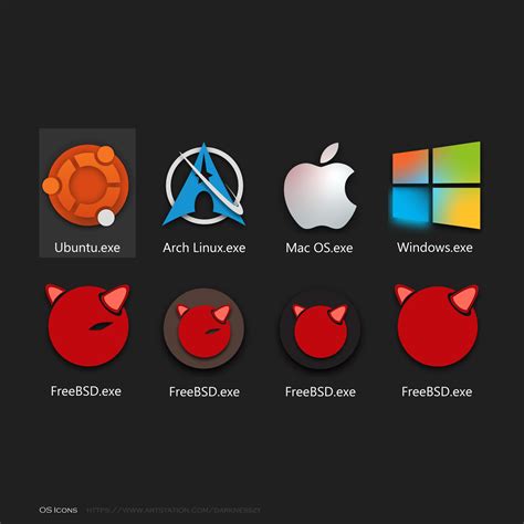 Linux Distribution for Mac OS 9 Icons