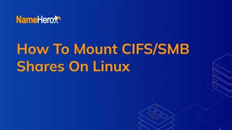 How to Mount SMB Share on Linux or Windows Losst