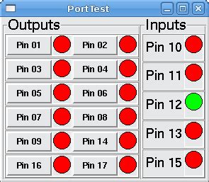 Linuxcnc Parallel Port Tester