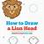 lion head drawing step by step