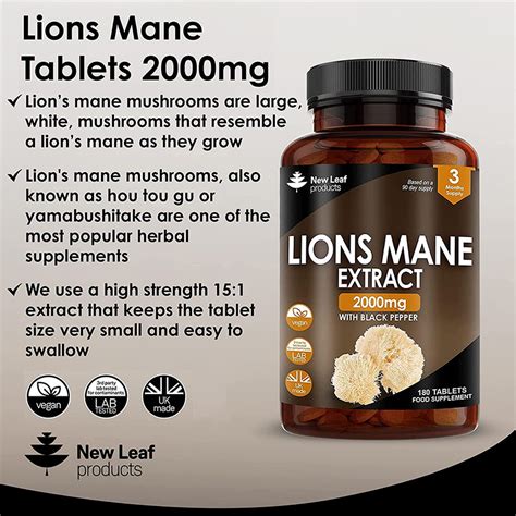 lion's mane tablets side effects