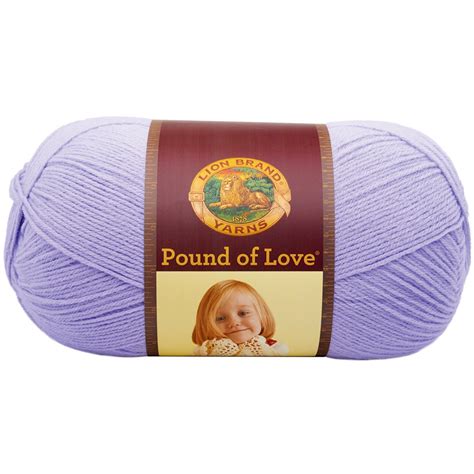 lion brand pound of love yarn lavender