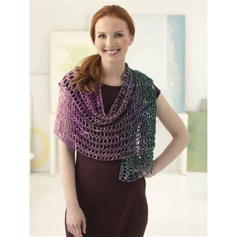 lion brand yarn free patterns shawl in a ball