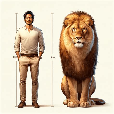 lion compared to human