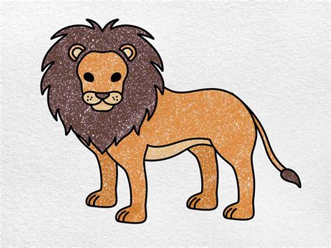 lion drawings to trace