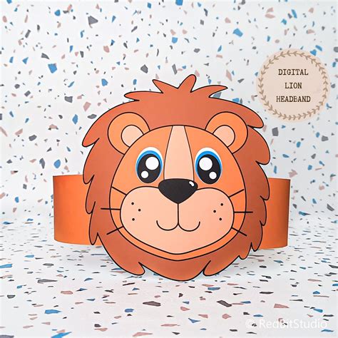 Lion Hat Printable Etsy
