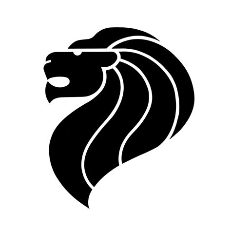 Gold lion head golden logo mascot Royalty Free Vector Image