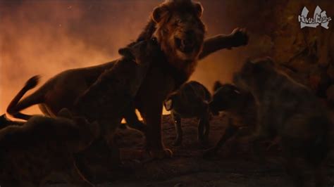 lion king 2019 lions vs hyenas