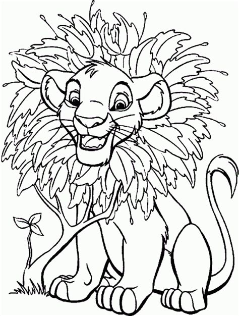 lion king coloring pages free