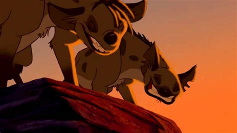 lion king hyenas chase simba