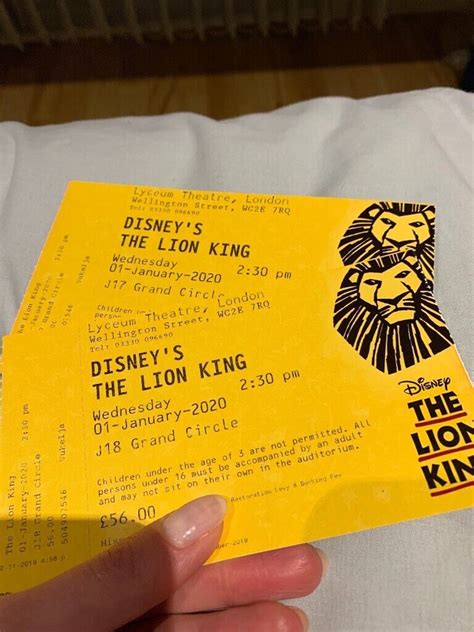 lion king musical tickets london