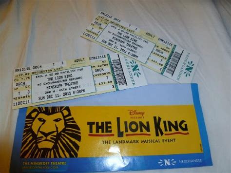 lion king ny tickets