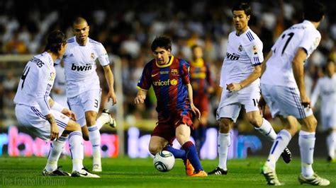 lionel messi first goal against real madrid