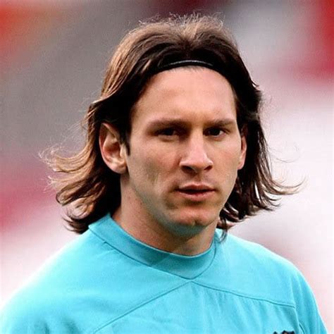 lionel messi long hair