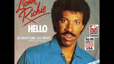 lionel richie all night long youtube