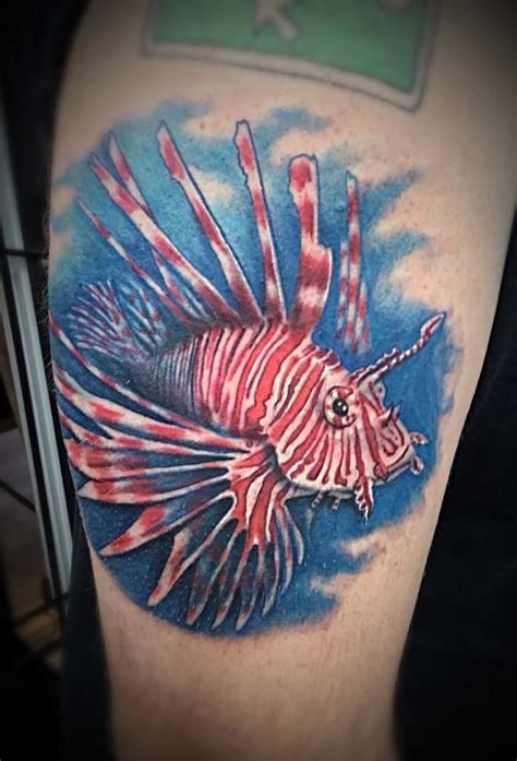 lionfish tattoo designs