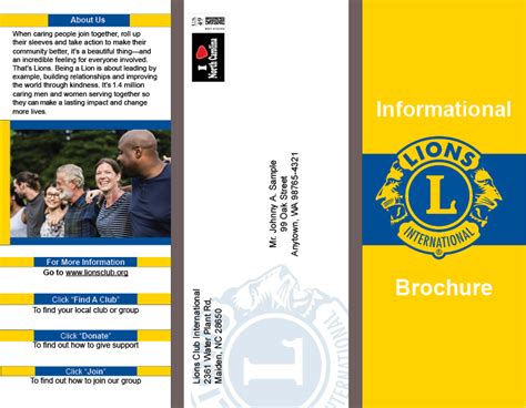 lions club international membership brochure