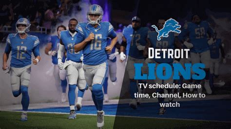 lions game channel today