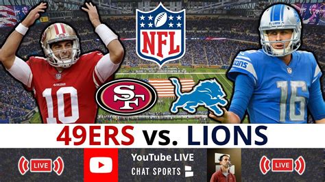 lions vs 49ers live stats