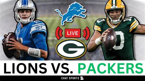 lions vs packers live box score