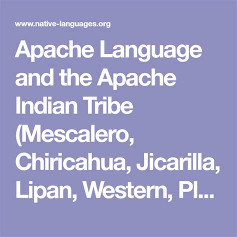 Lipan Apache Words