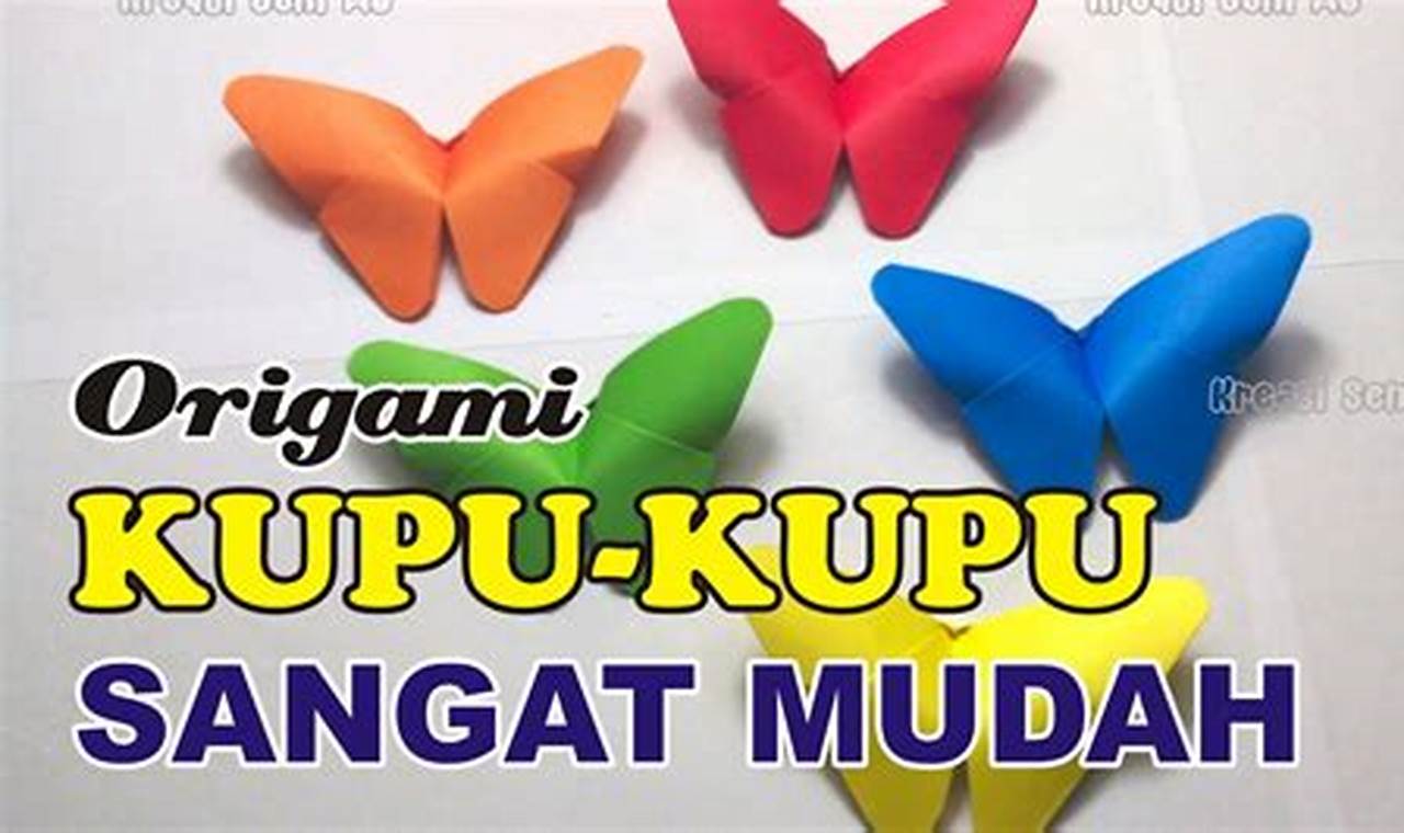 lipatan kertas origami yang mudah