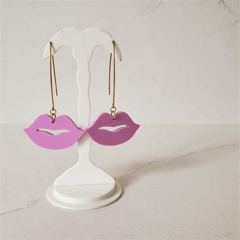 Lips Earrings Plastic