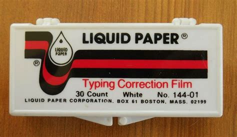 Liquid Paper Typewriter
