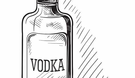 Liquor Bottle Drawing at PaintingValley.com | Explore collection of