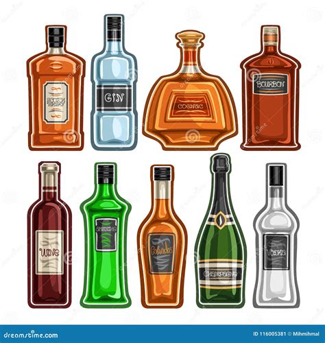 Liquor Bottle Vector